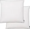 vidaXL Polštář 2 ks. Výplň peří/peří Těžký 80x80 cm Bílý Náhled obrázku produktu 5