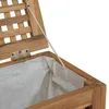 Cesto portabiancheria vidaXL in teak naturale, 35 x 25 x 60 Anteprima dell’immagine prodotto 7