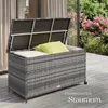 tectake® Auflagenbox Kuusamo 116 x 54 x 64 cm Produktbild-Vorschau 6