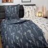 Dobnig Bettwäsche Flanell - Blumenzweige 135 x 200 cm natur Produktbild-Vorschau 6