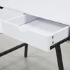 Schreibtisch BOSTON mit Schublade/ Weiß und Schwarzes Produktbild-Vorschau 3