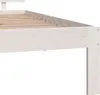 vidaXL Postel z masivu bílá 90x190 cm Náhled obrázku produktu 6