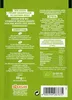 The image shows the back of a green food product package with text and nutritional information. Voir les images du produit