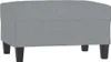 vidaXL Fußhocker Hellgrau 70x55x41 cm Stoff Produktbild-Vorschau 4