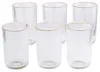 6X Szklanka Ryflowana 400Ml Zestaw Szklanek Złoty Rant Do Podgląd zdjęcia produktu 3