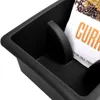 A close-up view of a black kitchen organizer with a bag of spices inside. Náhľad obrázku produktu