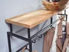 FineBuy Wandgarderobe Mango Massivholz 70cm Ablage - Produktbild-Vorschau 5