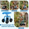 COSTWAY: sgabello da giardino girevole a 360° con rotelle, Anteprima dell’immagine prodotto 7