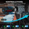 A person's hands wearing gloves are holding a cordless impact wrench, with graphics indicating speed settings. Produktbild-Vorschau