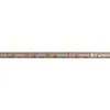 A close-up, straight-on view of a silver and copper electrical busbar against a white background. Produktbild-Vorschau