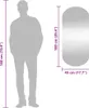 vidaXL Wandspiegel 45x100 cm Glas Oval Produktbild-Vorschau 7