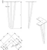 Hairpin Legs Industrialstyle Tischbeine Haarnadelbeine Produktbild-Vorschau 3