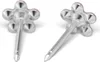 Studex Silver Light Rose Fuchsia Blumen Ohrringe, 5mm Produktbild-Vorschau 3