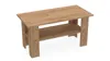 A wooden coffee table with a shelf underneath, shown from a slightly elevated angle against a white background. Podgląd zdjęcia produktu