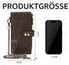 Echtleder Crazy Horse Leder Reisen Geschenk Münztasche Produktbild-Vorschau 2