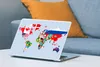 MuchoWow® Laptop Aufkleber Sticker Cover Welt - Karte - Produktbild-Vorschau 4