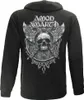 Amon Amarth Grauer Totenkopf-Kapuzenpullover – Offizielles Produktbild-Vorschau 9