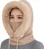 2 in 1 Wintermützen Strickmütze Warme Mütze Schal Anzug Produktbild-Vorschau 1