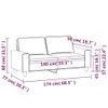 Maison Exclusive - Tweekapper sofa, taupe kleur, 140 cm, Productafbeelding-voorbeeld 8