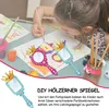12 Stücke DIY Holzspiegel, Handwerk Holz Prinzessin Produktbild-Vorschau 2