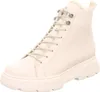 A studio shot of a single beige boot. Produktbild-Vorschau