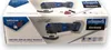 The image shows the retail packaging of a Scheppach cordless multi-tool. Voir les images du produit