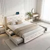 Letto imbottito INONEFT, 160x200 cm, con USB e LED, letto Anteprima dell’immagine prodotto 1