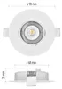 LED bodové svítidlo SIMMI 9 cm, 5 W, teplá bílá Náhľad obrázku produktu