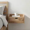 CONSOLE DE NUIT MURALE WOHNLING, 45x30 cm, en bois d'acacia Voir les images du produit 1