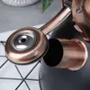Close-up view of a kettle's handle and spout attachment. Náhled obrázku produktu