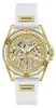 Guess Damen Multifunkion Armbanduhr Queen weiß, gold 40 mm Produktbild-Vorschau 7