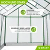 BRAST Gewächshaus Aluminium mit Fundament | 190x190x195cm | Produktbild-Vorschau 8