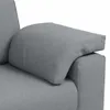 ZMH 3-Sitzer Sofa 219*77*82cm Stoff mit Kissen Hellgrau Produktbild-Vorschau 8