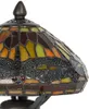 LumiLamp 5LL-9295 Stolní lampa Tiffany Ø 22x21 cm hnědá Náhled obrázku produktu 2