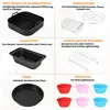 A collage of various kitchen accessories for an air fryer or oven. Produktbild-Vorschau