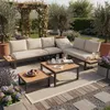 Flieks Gartenlounge-Set 6 Teilig, Balkonmöbelset mit 2 Produktbild-Vorschau 1