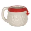 Clayre & Eef Tasse Weihnachtsmann 450 ml Weiß Rot Keramik Produktbild-Vorschau 3