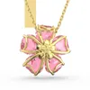 Swarovski Halskette Uni Idyllia Flower Pink Gold‑Tone Produktbild-Vorschau 8