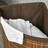 Kosz na pranie HOMCOM z bambusa z pokrywką, 55 l, pojemnik Podgląd zdjęcia produktu 4