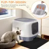 Katzenklo Katzen, Anti-Geruch Doppeltürige Katzentoilette Produktbild-Vorschau 5