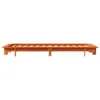 Massivholzbett ohne Matratze Wachsbraun 75x190 cm Produktbild-Vorschau 4