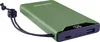 A green power bank with a black lanyard is shown on a white background. Voir les images du produit