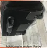 A close-up view of the bottom and wheels of a black rolling suitcase. Voir les images du produit