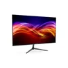 A gaming monitor with a colorful abstract image on its screen, displayed on a black stand against a white background. Produktbild-Vorschau