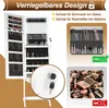 UISEBRT Zrcadlová skříňka na šperky 2 v 1 s LED diodou a Náhled obrázku produktu 6