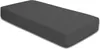 A dark gray fitted sheet is shown on a white background. Produktbild-Vorschau