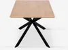 Tisch mit gekreuzten Beinen 160x90 aus Holz und Metall Produktbild-Vorschau 4