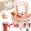 Glacier en bois pour enfants, jouets, trolley sur roues, Voir les images du produit 1
