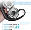 Nackenventilator 2000mAh USB leise tragbar Outdoor Schwarz Produktbild-Vorschau 6