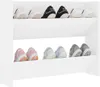 vidaXL Ścienna szafka na buty biała 80x18x60 cm materiał Podgląd zdjęcia produktu 4
